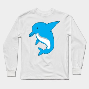 Cute dolphin doodle design Long Sleeve T-Shirt